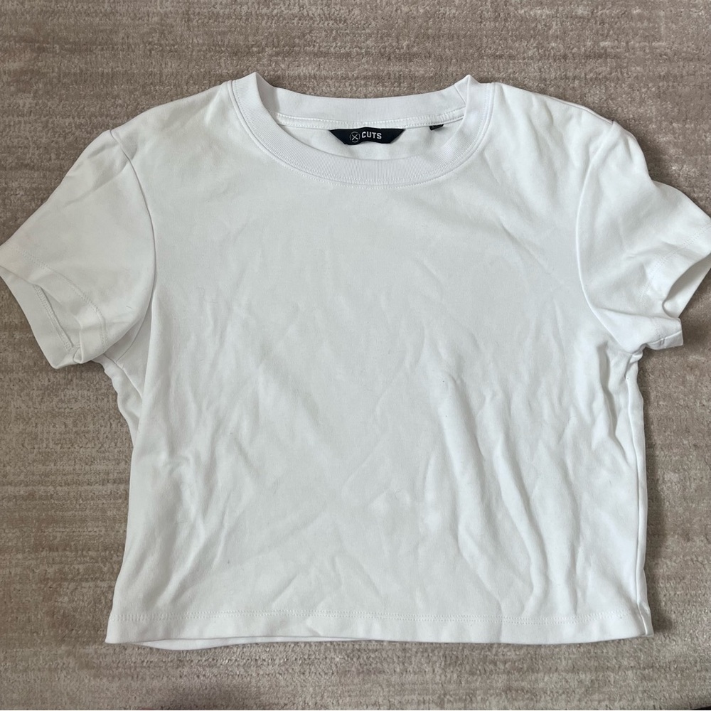 Cuts Crewneck Crop Top